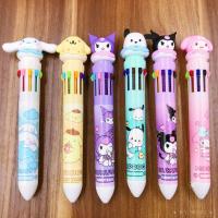 Nuevo Set De 36 Bolígrafos Punto De Escritura 0.5mm Sanrio Kuromi Cinnamoroll 10 Colores Regalo Para Niños Estudiantes Material Plástico Marcador Para Dibujos - details 3