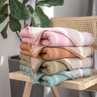 Manta para bebé de crepé de dos colores de 4 capas INS, edredón de algodón puro, suave y cómoda - details 1