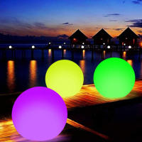 Bola LED Luminosa Para Jardín Y Piscina 16 Colores Bouncy Inflable Para Bodas Y Fiestas De Playa Decoración De Globos Redondos De PVC - details 3