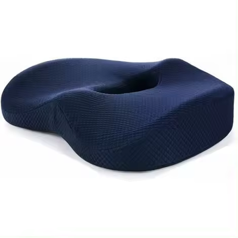 Cojín de espuma viscoelástica para asiento, ortopédico para hemorroides, cojín para el coxis para coche, hogar, oficina, gamer, silla de ruedas, cojín lumbar para asiento, dolor de espalda - 1