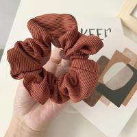 Lote De 6 Scrunchies Para Mujer Y Niñas Microfibra Tejida Estilo Coreano Japonés Moda Scruncies Decorativos Cinta Elástica De Poliéster Para Uso Casual - details 6