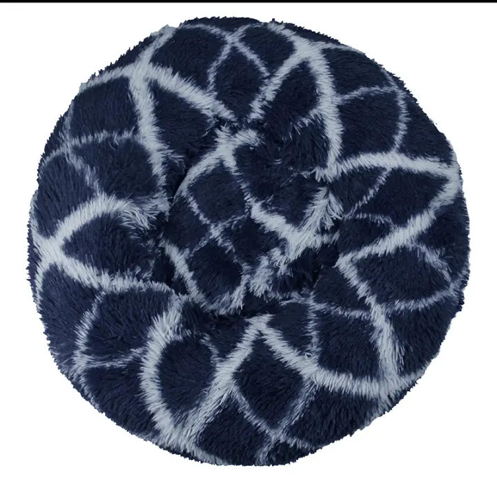Cama para Gatos, Cojín Esponjoso, Suave y Lavable para Perros y Gatos (Azul Marino, 40 cm), Sunny - 1