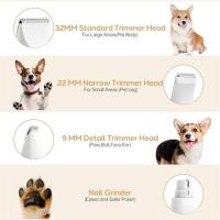 Cortapelos de perro para amoladora de uñas, recortadora eléctrica inalámbrica 4 en 1, bajo ruido, recargable por USB, cortapelos para mascotas - details 3