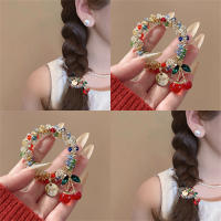 Diadema Elástica De Cuentas De Cristal Colorido Con Borlas Para El Cabello Accesorio De Moda Para Mujer Uso Dual Como Pulsera Y Diadema Decorativa Para Fiestas - details 2