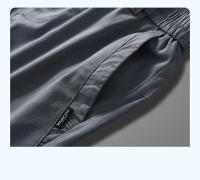 Pantalones Casuales Para Hombre Verano Lyocell Elásticos Cintura Media Gris Negro Negocios Talla 28-38 Ropa De Marca - details 11