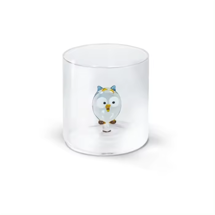 WD LifeStyle Borosilicato Cc Vidrio 250 ml Búho Decoración - 1
