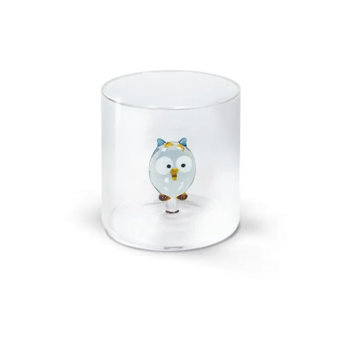 WD LifeStyle Borosilicato Cc Vidrio 250 ml Búho Decoración - 1