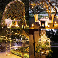 Luces De Fairy LED Solares Para Jardín Patio Camino Exterior Impermeables Para Bodas Navidad Decoración De Aves De Rueda De Luces - details 6