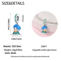 Tablero De Dibujo De Pigmento De Plata 925 Serie De Arte Figuras Famosas Charms De Cuentas Para Pulseras De 3mm Hechas a Medida Joyería Finos - details 17