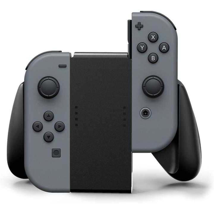 Joy-Con Comfort Grip para Nintendo Switch (modelo OLED), Nintendo Switch y Nintendo Switch Lite (negro), Nintendo Switch Lite, con licencia oficial