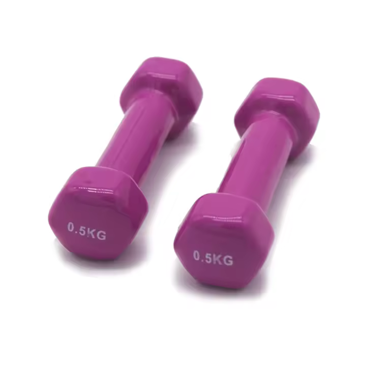 Mancuernas Hexagonales 0,5 Kg Vinilo | Ozio Fitness - Duradero Fácil Identificación - 1