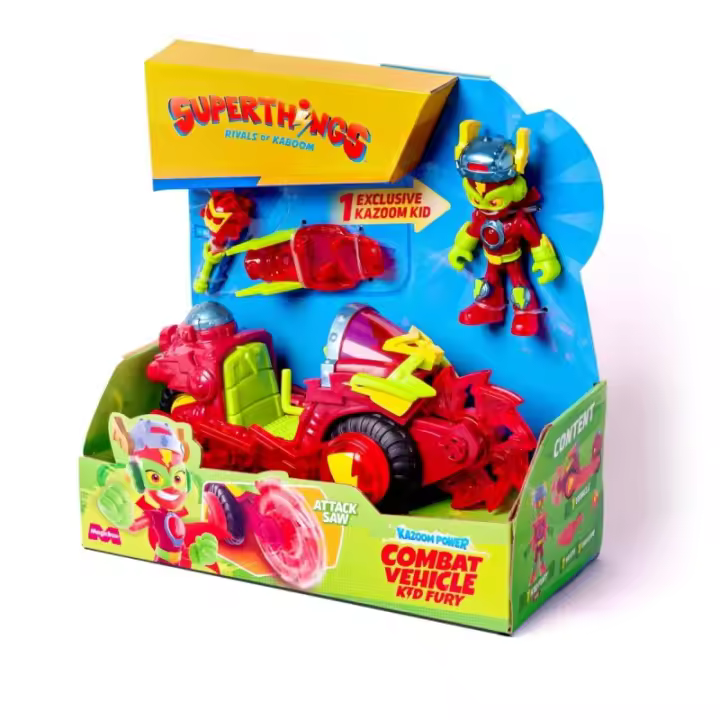 SUPERTHINGS KAZOOM POWER VEHICULO DE COMBATE  KID FURY - 1