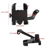 Soporte De Teléfono Móvil Para Motocicleta Y Bicicleta Montura Para Manillar De Moto Con Espejo Retrovisor Compatible Con GPS - details 6