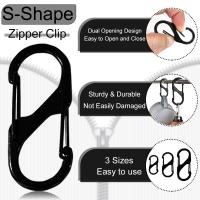 20PCS Hebilla Multifuncional DIY En Forma De S Y 8 Con Ganchito De Bicicleta Hebilla De Aluminio Para Bolsa Dos Caras Llave De Cadenas Práctica - details 1