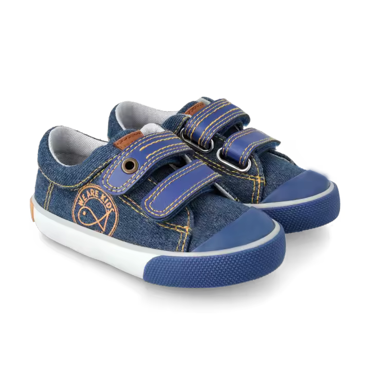Zapatillas de lona con velcro de Garvalín mod. 212801 - 1