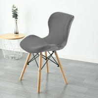 Cubierta De Silla Curva De Mariposa 1Pc Funda De Velours Para Banqueta De Comedor Estilo Europeo Lavable Y Elástica - details 11