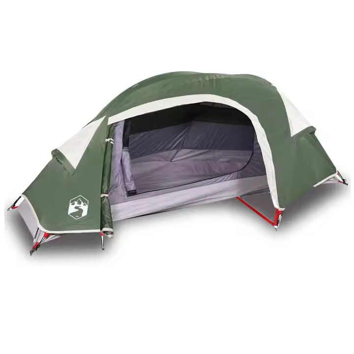 vidaXL Tienda de campaña iglú para 1 persona impermeable verde - 1