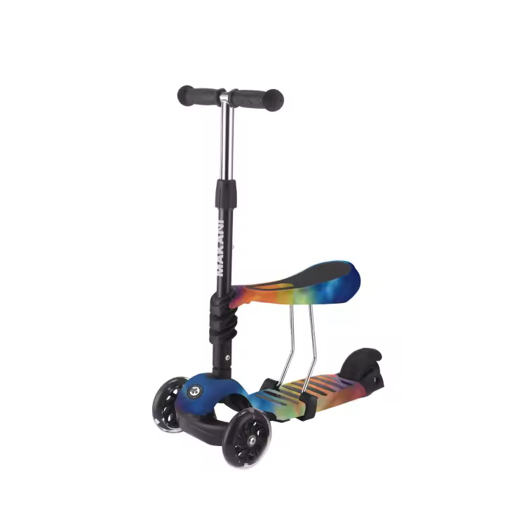 Makani Patinete 3 en 1 Ride and Skate Arcoíris – Juega, Rueda y Disfruta - 1