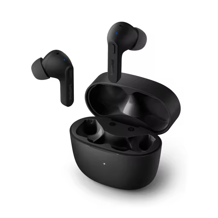 PHILIPS TAT2206/00 Auriculares Bluetooth con Micrófono/Resistentes a Salpicaduras y Sudor, 18h de Reproducción, Ajuste Cómodo/Auriculares Inalámbricos/Earbuds - 1