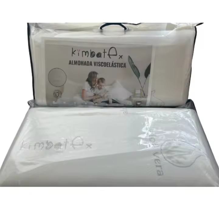 Kimbatex Textil Hogar Tienda Almohada Viscoelástica Aloe Vera Transpirable | Antiácaros y Antibacterias - 1