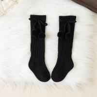 Calcetines Altos De Encaje Para Bebés Y Niñas Con Bola De Cereza Para Otoño Invierno Calcetines De Princesa Para Niños De 0 a 5 Años Calentadores De Piernas Hechos De Algodón Y Poliéster - details 11