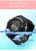 Reloj Deportivo Militar SANDA G Style Para Hombre Y Mujer Pantalla Digital LED Reloj Luminoso Resistente Al Agua Con Luz Trasera Y Alarmas - details 12