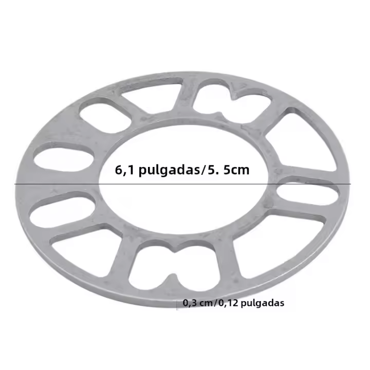 2pcs Espaciador De Rueda Para Coche Universal Adaptador De Placa De Chapa 3mm 5mm 8mm 10mm Adecuado Para 4x100 4x114.3 5x100 5x108 5x114.3 5x120 - 1