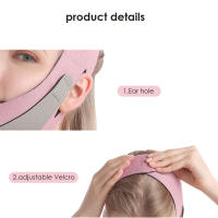 Banda Reutilizable Para El Rostro Modeladora De Línea V Elevador De Pecho Y Barba Para Mujeres Cinta De Masaje Facial Herramientas De Cuidado De La Piel Tamaño 63x11x21cm - details 0