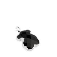 Colgante de oso de piedra preciosa natural de plata esterlina S925, accesorio de collar de bricolaje de lujo que combina con todo - details 31