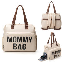 Bolso De Diaper PANGDUBE Para Padres Con Gran Capacidad Bolso De Mano Y Mochila Para Bebé Bolsa Materna Y Dad Materiales De Cuero Estilo Suits Cierre De Cremallera - details 7