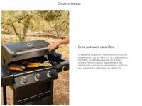 CREATE - Barbacoa de gas con quemador lateral y mesa auxiliar - BBQ GAS BURNER PRO - details 0