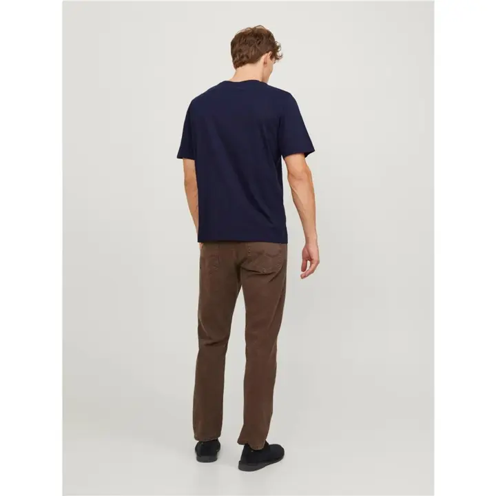 Camiseta Hombre Jack & Jones Paulos Manga Corta Cuello Redondo Color Marino - Estilo Moderno - 1