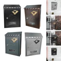 Buzón De Correo Metálico Para Pared 21.5x7x30cm Decorativo Para Puerta Delantero Y Porche Caja De Entrega De Correos Con Cerradura Incluida - details 5