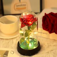 Rosa Eterna Luminosa Para Regalo De Boda Cumpleaños Día De San Valentín Adorno Colorido Para Mujer Madre Novia Esposa Decoración Del Hogar - details 5
