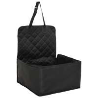 vidaXL Silla de coche para perros negro 45x45x25/55 cm - details 1