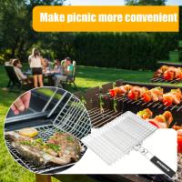 Cesta de Barbacoa Plegable de 1pc para Camping al Aire Libre Cesta de Grill Accesorios para BBQ Ideal para Pescado Camarones Verduras Regalo para Padre Esposo Hombres - details 2