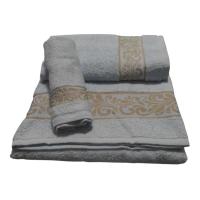 Juego de Toallas de Baño Color Celeste con Cenefa Elegante – Set de 3 Piezas de Lujo: Toalla de Baño, Manos y Facial | 100% Algodón Portugués Suave y Absorbente | 500 g/m² | Certificado OEKO-TEX® | Ideal para Hogar, Regalo o Hoteles | Mercatienda.es - details 0