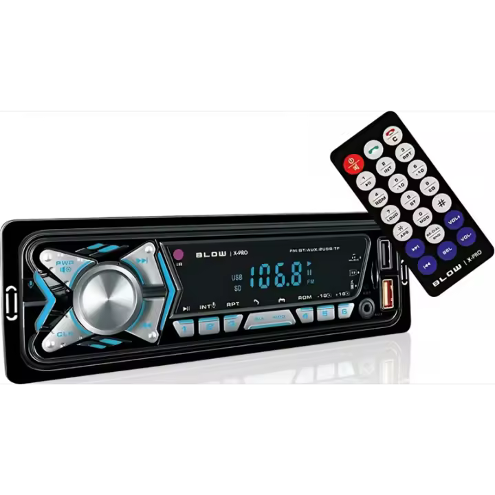 BLOW X-PRO MP3/USB/micro USB/Bluetooth radio Coche Negro - 1