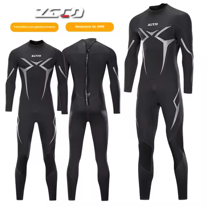 ZCCO Traje De Buceo Neopreno 3mm Para Hombres Y Mujeres Con Manga Completa Para Spearfishing Snorkeling Surf Canoeing Y Scuba Divin - 1