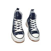 Eva Zorteon- Zapatilla Abotinada de Plataforma para Mujer, Comoda, Estilo Bamba, Material de Lona, y Cierre de Cordones. marca FASHION BELLA. - details 12