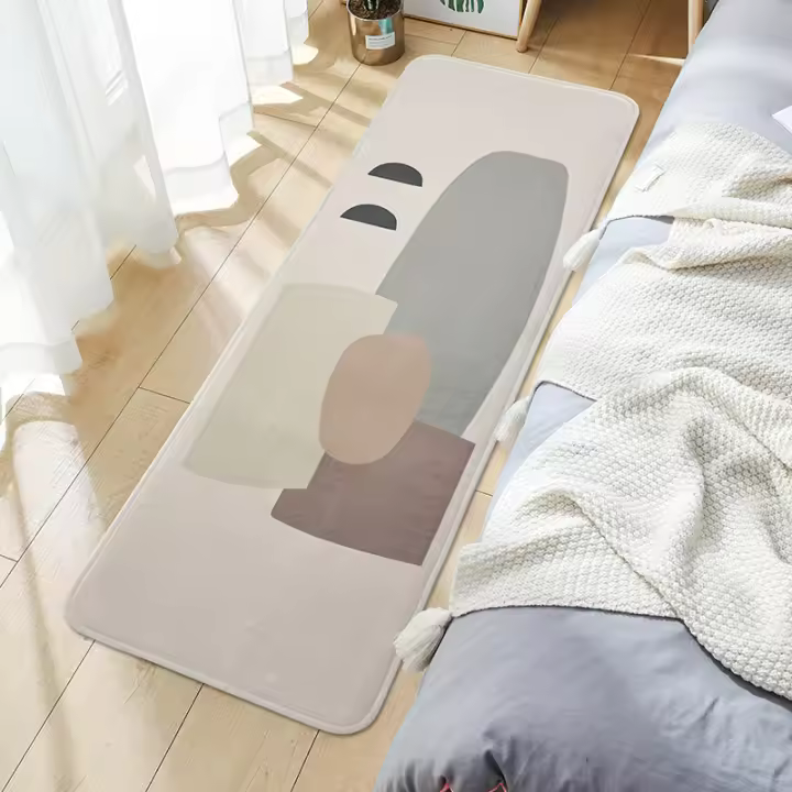Carpetas De Piso De Peluche Para Dormitorio Y Sala De Estar Antideslizantes Y Resistente Al Desvanecimiento Tapete De Madera Del Sofá Del Café Para Adultos - 1