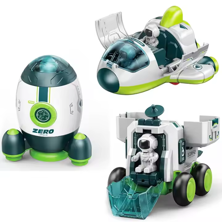 Juguete De Rompecabezas Espacial Para Niños Coche De Simulación Astronauta Rocket Nave Espacial Serie Juguete Coche Para Niños Regalo - 1