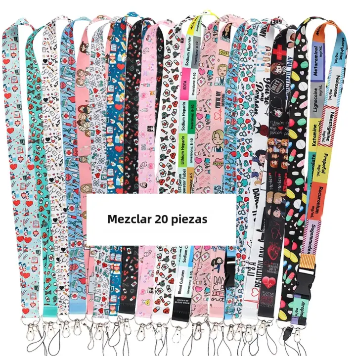 Lanyard De Medicina FI40 Correa De Medicina Para Llaves De Doctor Y Enfermera Largo Para Colgar Teléfono Regalo En Lote De 20 Piezas - 1