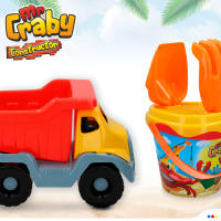 Set playa camión y cubo c/accesorios Mr Craby Constructor - details 6