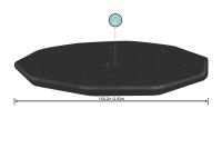 Cobertor Solar Lona Superior BESTWAY para Piscina Desmontable de varias medidas y modelos: rectangular, ovalado y circular de fácil instalación sobre el borde de la piscina. La lona evita que el agua se ensucie y lo calienta, en cierta medida. - details 17