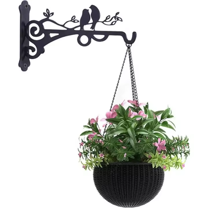 Gift de Hierro, soporte para plantas de Farol, colgador de Plantas para Exterior, - 1