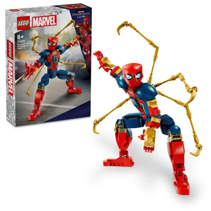 LEGO 76298 Marvel Figura para Construir: Iron Spider-Man Acción al estilo de los superhéroes - 1