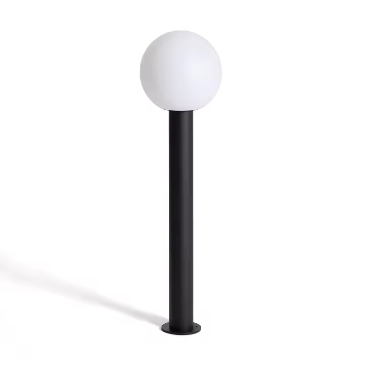 Ledkia Baliza de Pie Exterior Aluminio 70cm Tondu Negro - 1