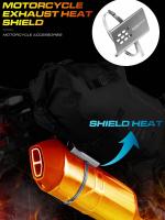 Protector De Escape Universal Para Motocicleta Cubierta De Escudo Antisalpicaduras En Aluminio Para Protección Anti-Quemaduras - details 5