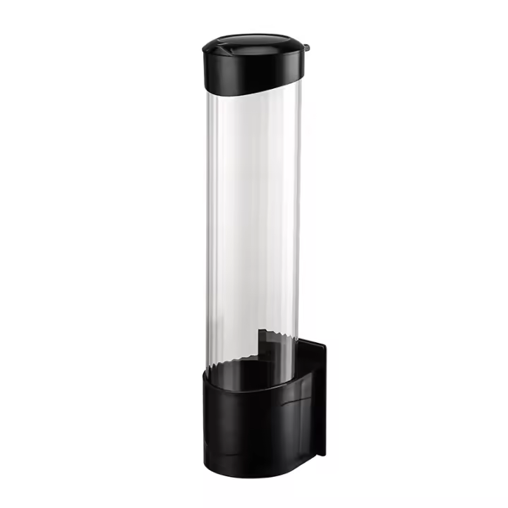 Dispensador De Tazas De Papel Desechables Soporte De Taza De Plástico Para Agua Montado En La Pared Estante De Almacenamiento Automático De Tazas Contenedor - 1